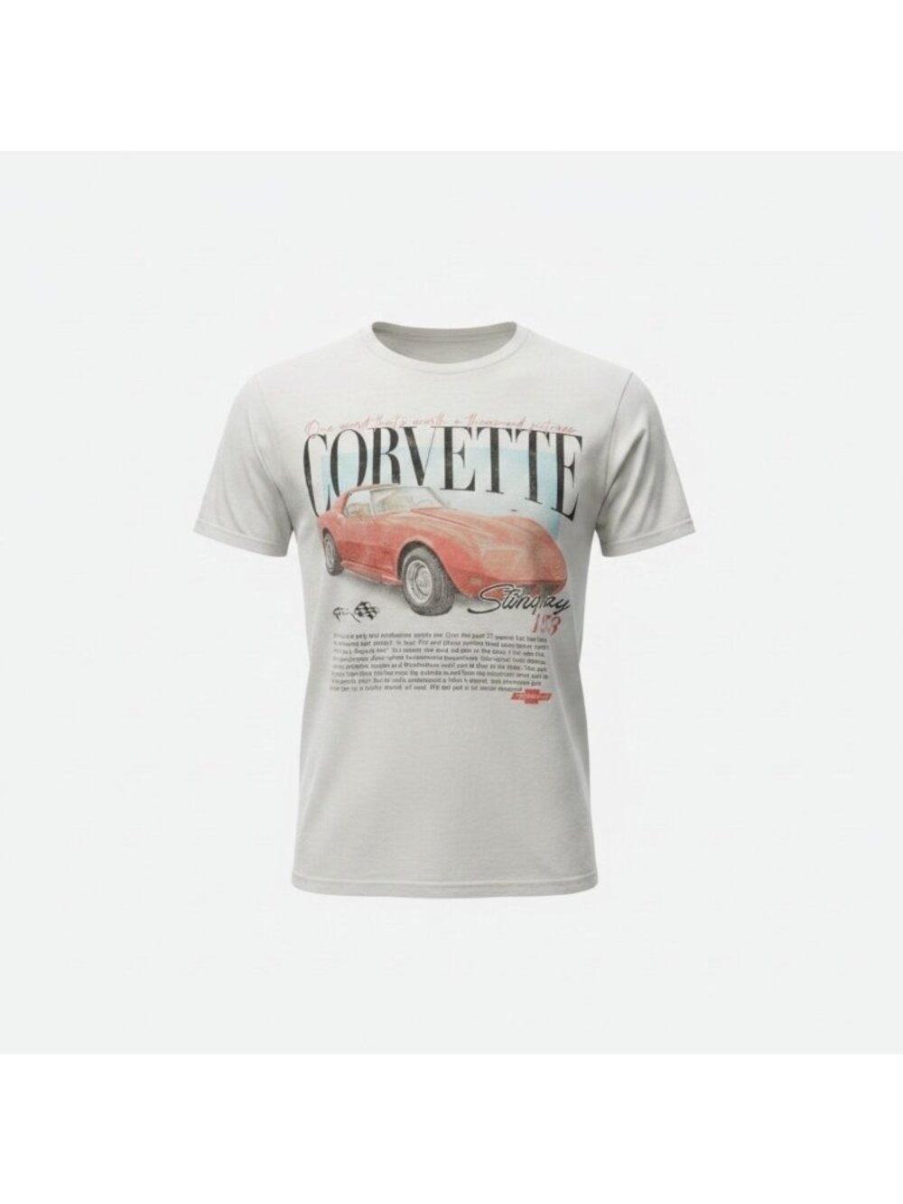 GM Official Corvette Stingray C3 Graphic T-Shirt Mens XL Classic Car Tee